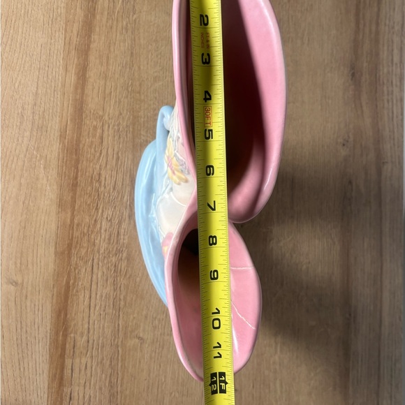 Vintage Hull Double Cornucopia Vase | Pink Blue Mid-Century Pottery - Picture 2 of 2